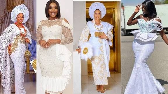 White lace styles for young ladies in nigeria